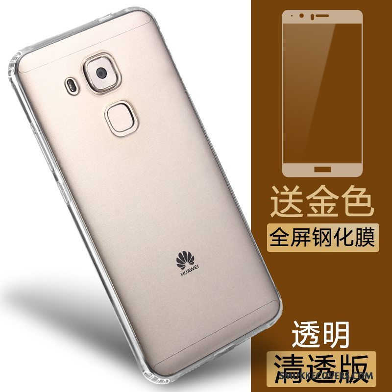 Etui Huawei G9 Plus Tasker Guld Gennemsigtig, Cover Huawei G9 Plus Blød Telefonanti-fald