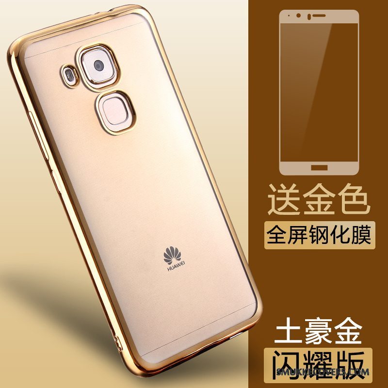 Etui Huawei G9 Plus Tasker Guld Gennemsigtig, Cover Huawei G9 Plus Blød Telefonanti-fald