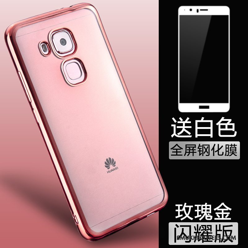 Etui Huawei G9 Plus Tasker Guld Gennemsigtig, Cover Huawei G9 Plus Blød Telefonanti-fald