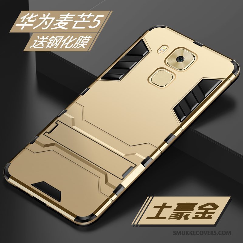 Etui Huawei G9 Plus Tasker Telefonaf Personlighed, Cover Huawei G9 Plus Kreativ Anti-fald Guld