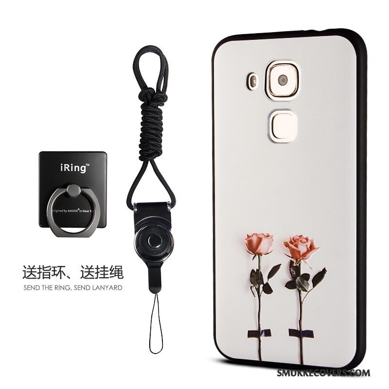 Etui Huawei G9 Plus Tasker Telefonanti-fald, Cover Huawei G9 Plus Silikone Hvid