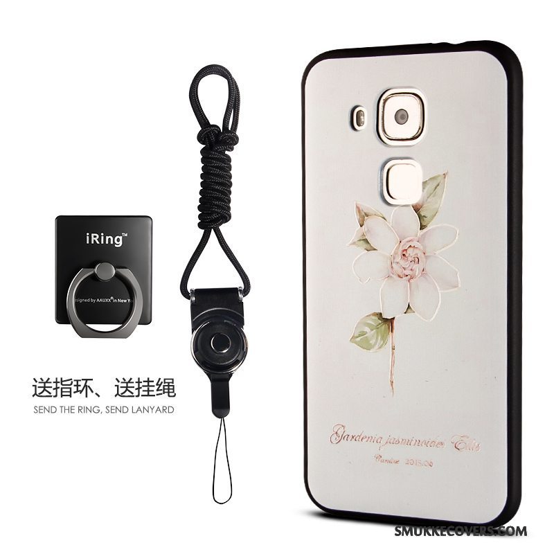 Etui Huawei G9 Plus Tasker Telefonanti-fald, Cover Huawei G9 Plus Silikone Hvid
