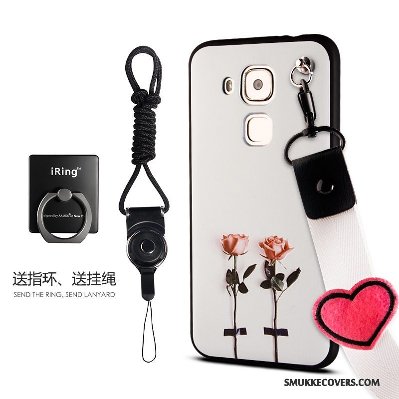 Etui Huawei G9 Plus Tasker Telefonanti-fald, Cover Huawei G9 Plus Silikone Hvid