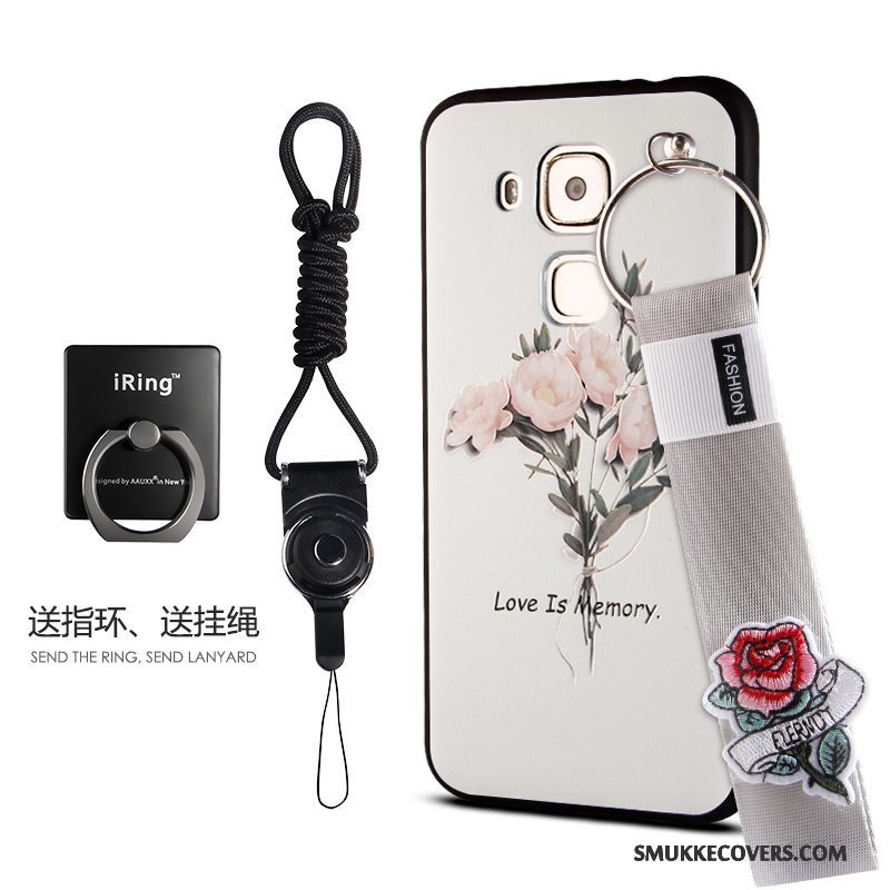 Etui Huawei G9 Plus Tasker Telefonanti-fald, Cover Huawei G9 Plus Silikone Hvid