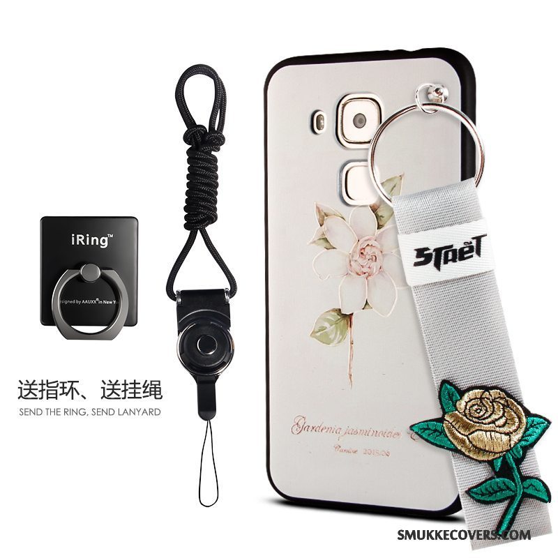 Etui Huawei G9 Plus Tasker Telefonanti-fald, Cover Huawei G9 Plus Silikone Hvid