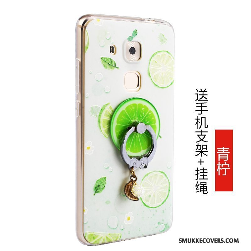 Etui Huawei G9 Plus Tasker Telefonfrugt, Cover Huawei G9 Plus Beskyttelse Anti-fald Grøn
