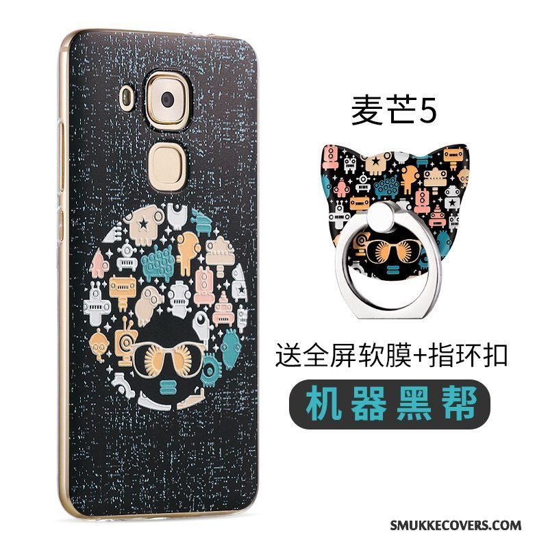 Etui Huawei G9 Plus Tasker Telefonlyserød, Cover Huawei G9 Plus Silikone Blå Smuk