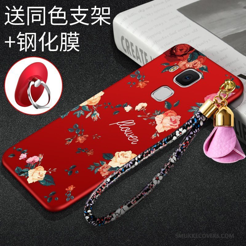 Etui Huawei G9 Plus Tasker Telefonrød, Cover Huawei G9 Plus Blød Af Personlighed Anti-fald