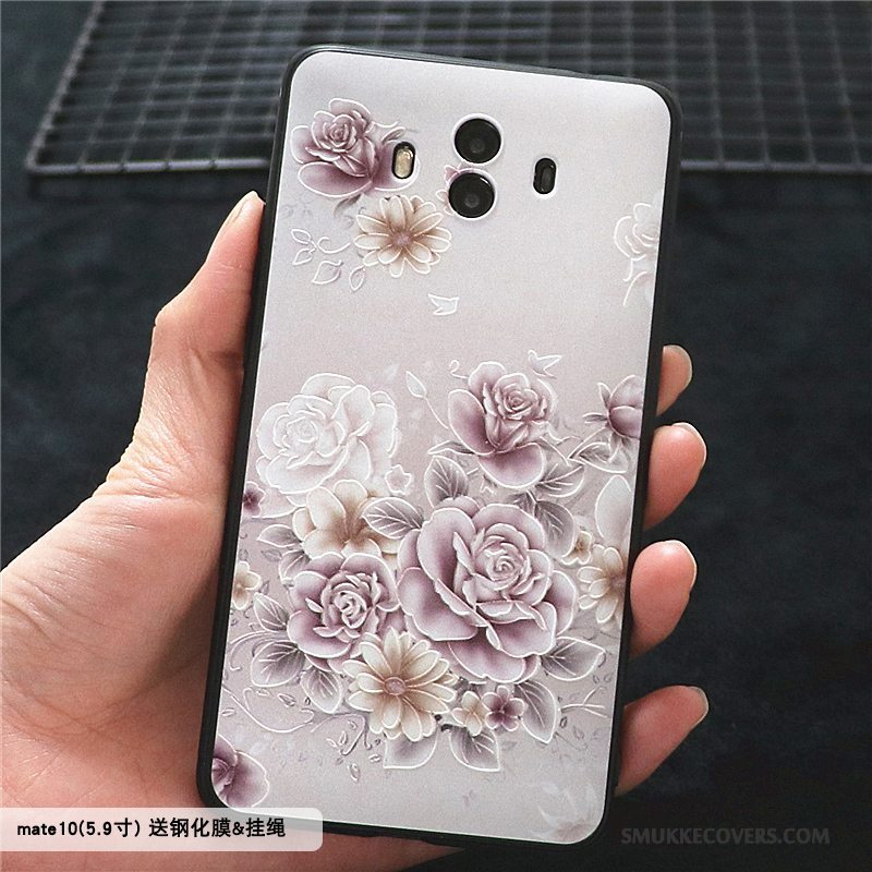 Etui Huawei Mate 10 Beskyttelse Lilla Telefon, Cover Huawei Mate 10 Blød Af Personlighed Trend