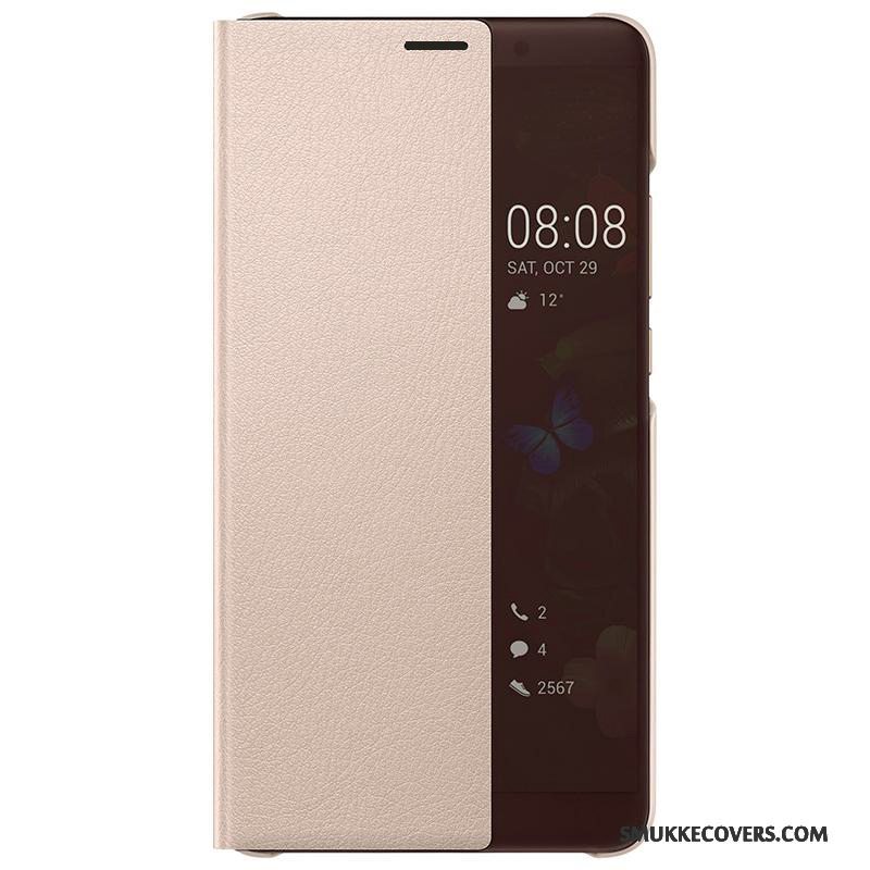 Etui Huawei Mate 10 Beskyttelse Telefonsort, Cover Huawei Mate 10 Læder