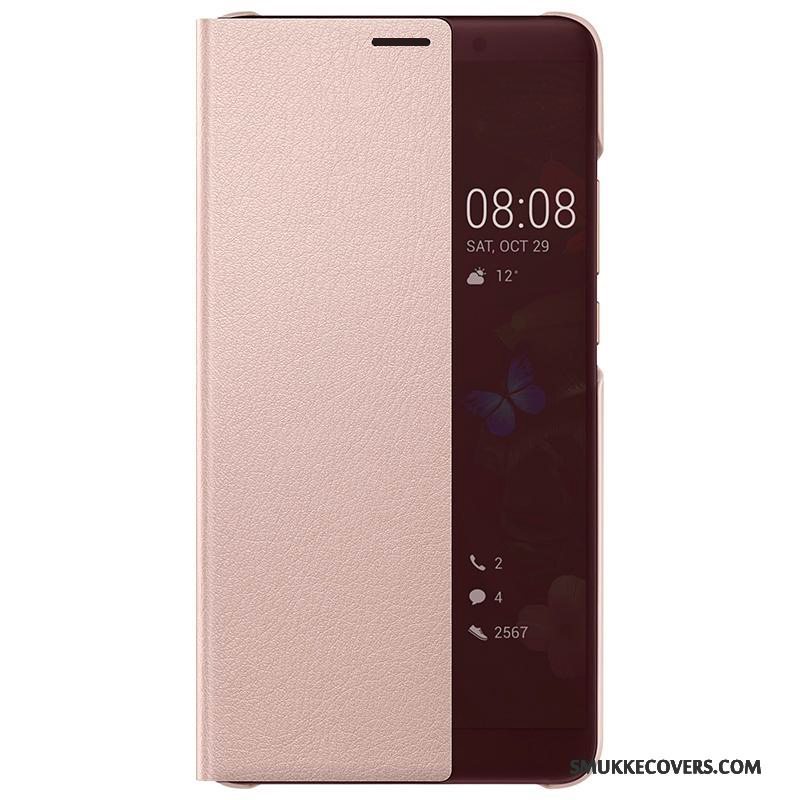 Etui Huawei Mate 10 Beskyttelse Telefonsort, Cover Huawei Mate 10 Læder