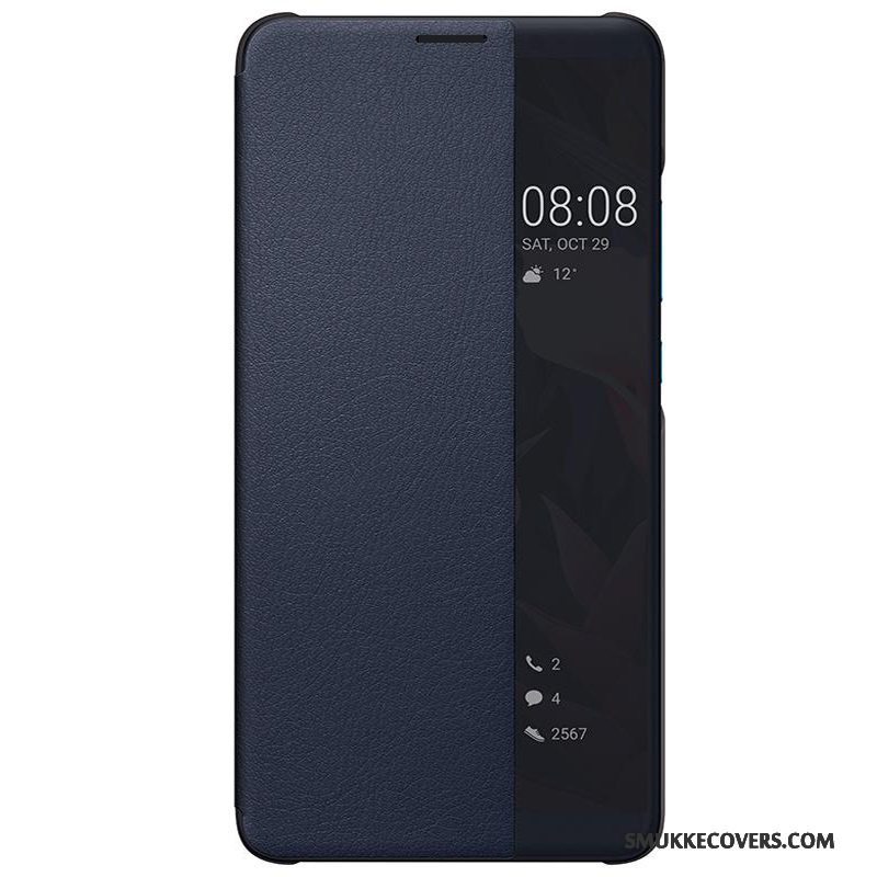 Etui Huawei Mate 10 Beskyttelse Telefonsort, Cover Huawei Mate 10 Læder