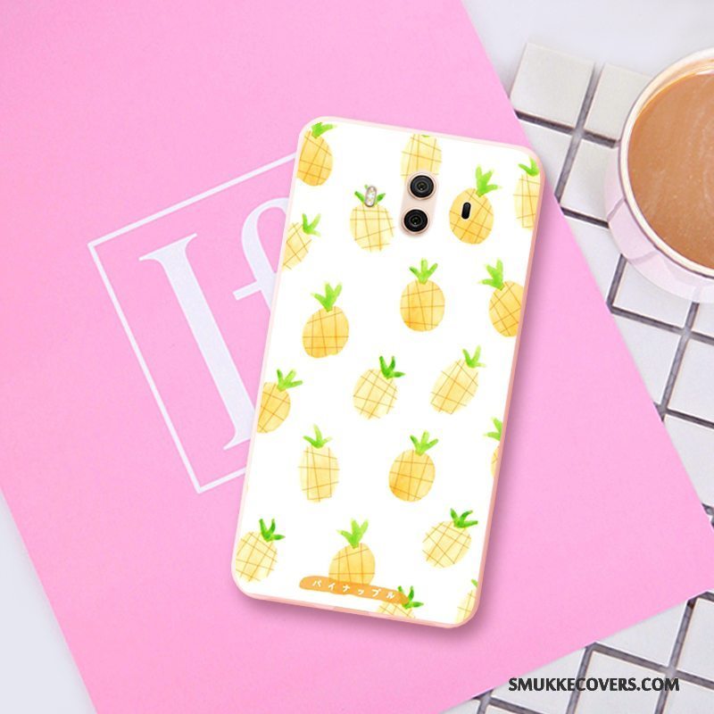 Etui Huawei Mate 10 Blød Frugt Trend, Cover Huawei Mate 10 Relief Lyserød Smuk