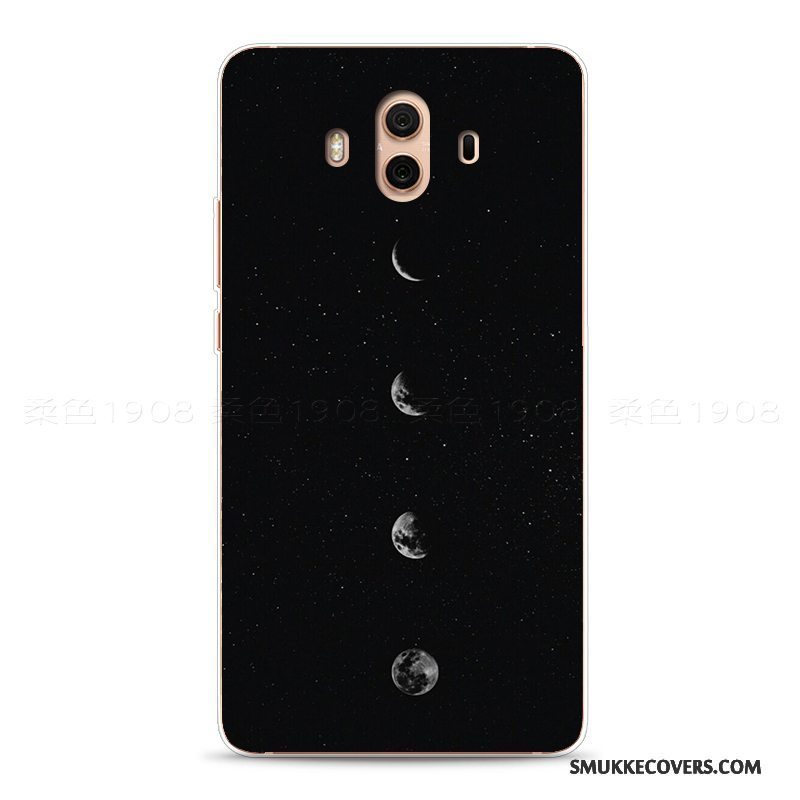 Etui Huawei Mate 10 Blød Telefonkunst, Cover Huawei Mate 10 Relief Vind Måned