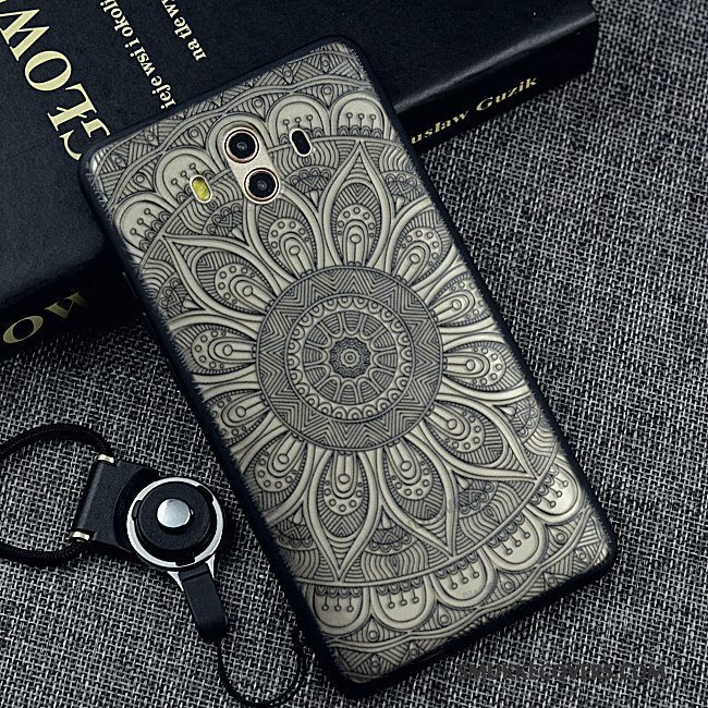 Etui Huawei Mate 10 Blød Telefontrend, Cover Huawei Mate 10 Beskyttelse Ny Sort