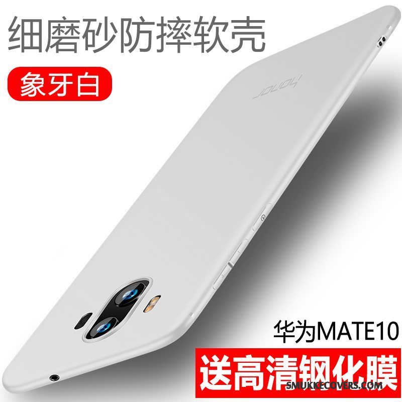 Etui Huawei Mate 10 Blød Trend Telefon, Cover Huawei Mate 10 Silikone Nubuck Lyserød
