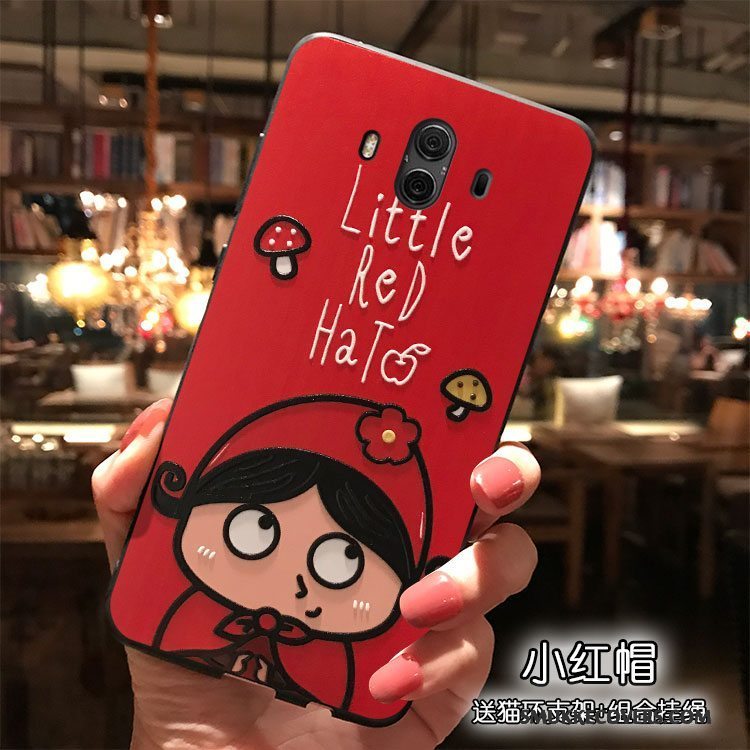 Etui Huawei Mate 10 Cartoon Af Personlighed Lyserød, Cover Huawei Mate 10 Tasker Hængende Ornamenter Trend