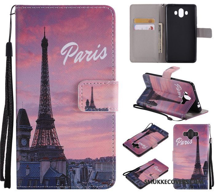 Etui Huawei Mate 10 Cartoon Lyserød Telefon, Cover Huawei Mate 10 Beskyttelse Anti-fald