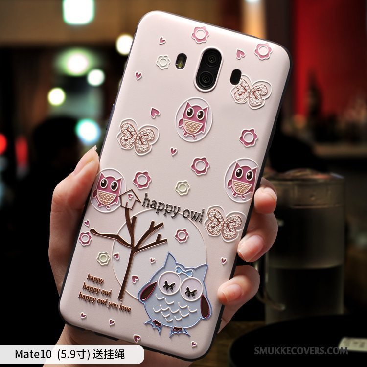 Etui Huawei Mate 10 Cartoon Telefonanti-fald, Cover Huawei Mate 10 Blød Af Personlighed Smuk