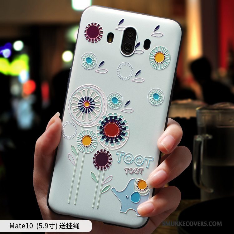 Etui Huawei Mate 10 Cartoon Telefonanti-fald, Cover Huawei Mate 10 Blød Af Personlighed Smuk