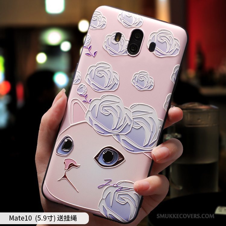 Etui Huawei Mate 10 Cartoon Telefonanti-fald, Cover Huawei Mate 10 Blød Af Personlighed Smuk