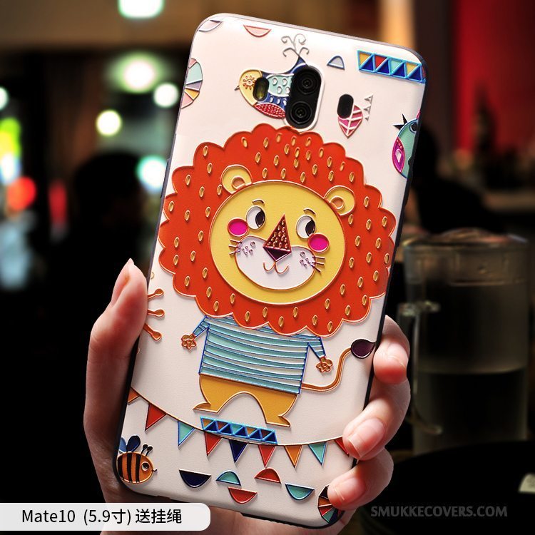 Etui Huawei Mate 10 Cartoon Telefonanti-fald, Cover Huawei Mate 10 Blød Af Personlighed Smuk