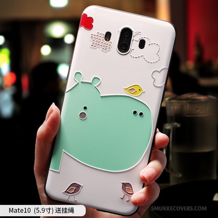 Etui Huawei Mate 10 Cartoon Telefonanti-fald, Cover Huawei Mate 10 Blød Af Personlighed Smuk