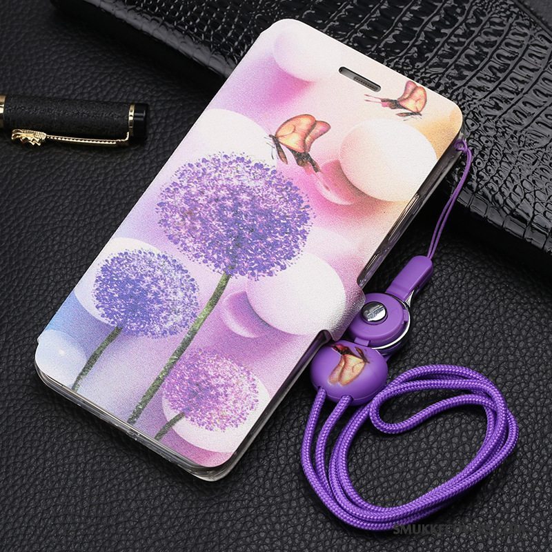 Etui Huawei Mate 10 Cartoon Telefonlilla, Cover Huawei Mate 10 Malet Hængende Ornamenter