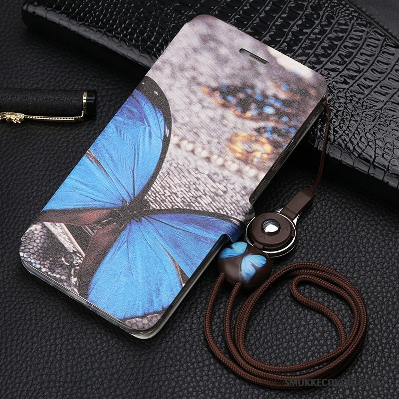 Etui Huawei Mate 10 Cartoon Telefonlilla, Cover Huawei Mate 10 Malet Hængende Ornamenter