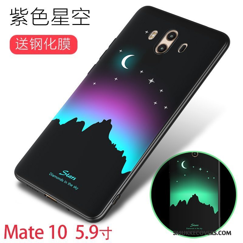 Etui Huawei Mate 10 Kreativ Af Personlighed Lyser, Cover Huawei Mate 10 Silikone Grøn Telefon