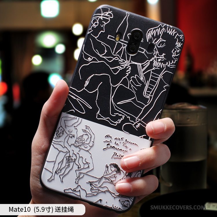 Etui Huawei Mate 10 Kreativ Af Personlighed Lyserød, Cover Huawei Mate 10 Tasker Telefonanti-fald