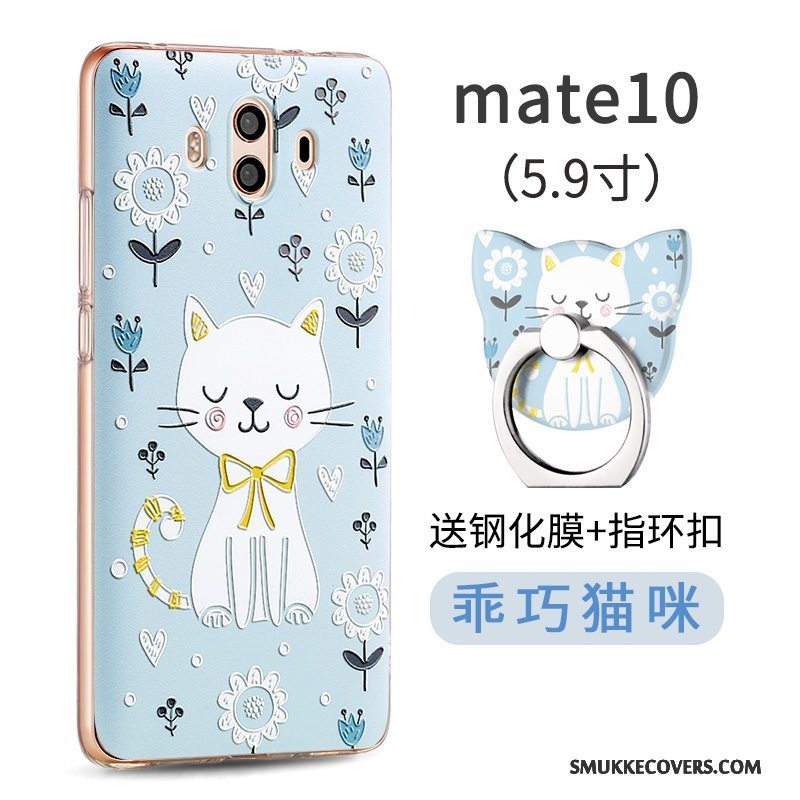 Etui Huawei Mate 10 Kreativ Gul Telefon, Cover Huawei Mate 10 Blød Af Personlighed