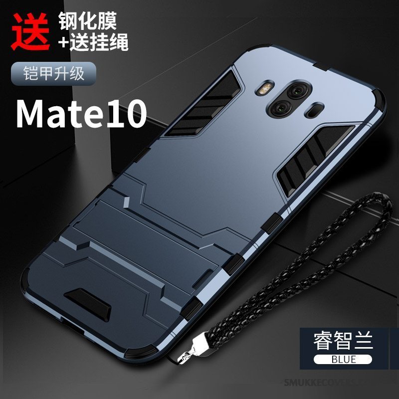 Etui Huawei Mate 10 Kreativ Telefonanti-fald, Cover Huawei Mate 10 Tasker Af Personlighed Sort