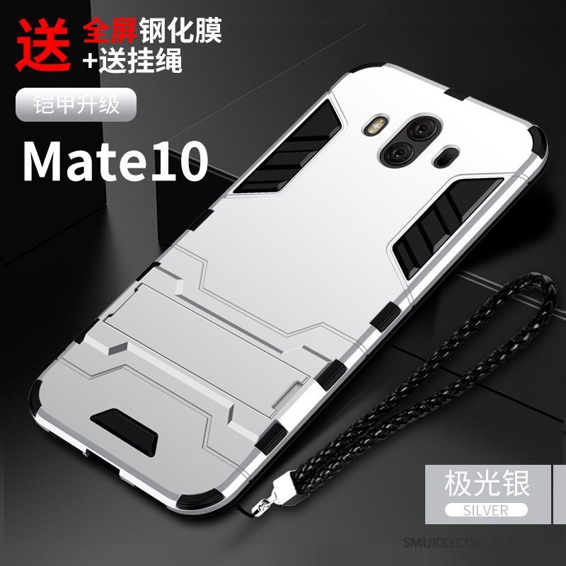 Etui Huawei Mate 10 Kreativ Telefonanti-fald, Cover Huawei Mate 10 Tasker Af Personlighed Sort