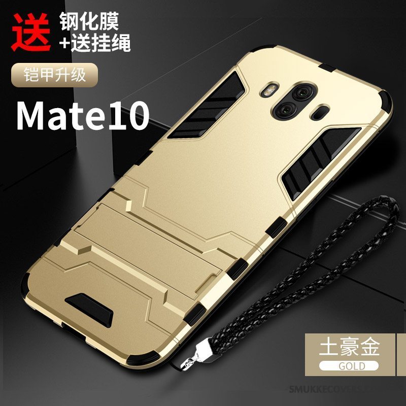 Etui Huawei Mate 10 Kreativ Telefonanti-fald, Cover Huawei Mate 10 Tasker Af Personlighed Sort