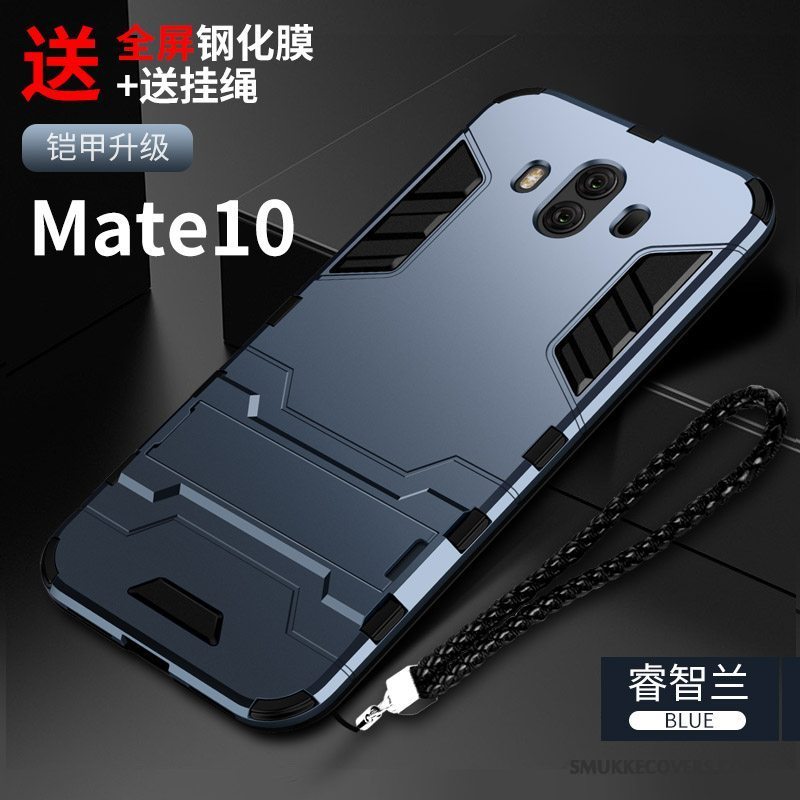 Etui Huawei Mate 10 Kreativ Telefonanti-fald, Cover Huawei Mate 10 Tasker Af Personlighed Sort