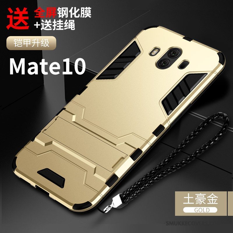 Etui Huawei Mate 10 Kreativ Telefonanti-fald, Cover Huawei Mate 10 Tasker Af Personlighed Sort