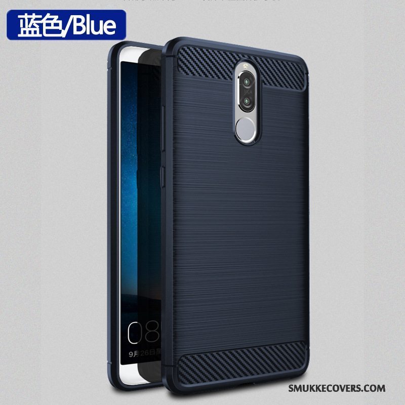 Etui Huawei Mate 10 Lite Blød Cyan Telefon, Cover Huawei Mate 10 Lite Silikone Anti-fald Ungdom