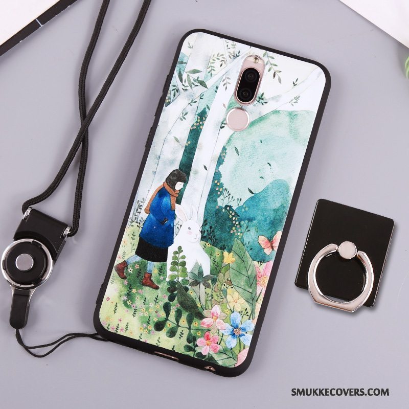 Etui Huawei Mate 10 Lite Blød Hvid Telefon, Cover Huawei Mate 10 Lite Silikone Grøn