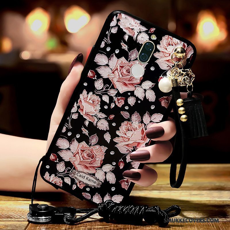 Etui Huawei Mate 10 Lite Blød Hængende Ornamenter Telefon, Cover Huawei Mate 10 Lite Relief