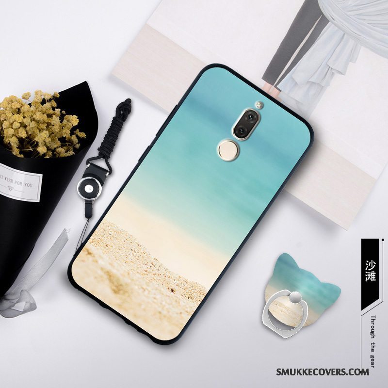 Etui Huawei Mate 10 Lite Blød Trend Telefon, Cover Huawei Mate 10 Lite Silikone Anti-fald Blå