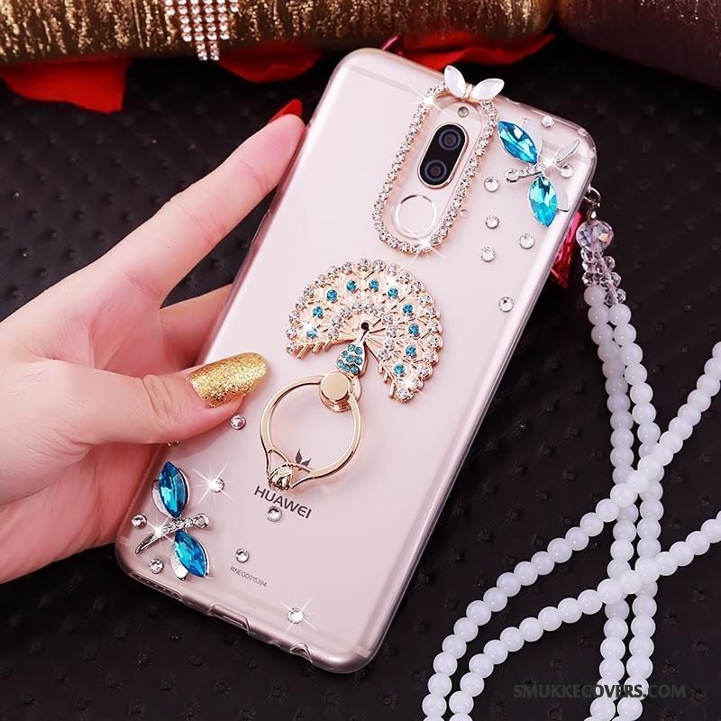 Etui Huawei Mate 10 Lite Kreativ Af Personlighed Telefon, Cover Huawei Mate 10 Lite Silikone Anti-fald Guld