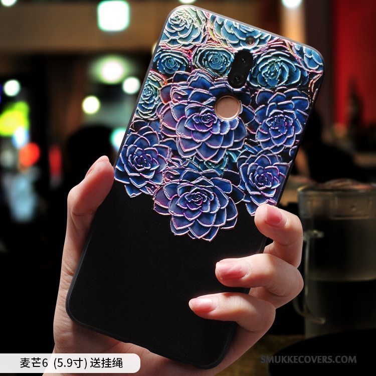 Etui Huawei Mate 10 Lite Kreativ Telefonlyserød, Cover Huawei Mate 10 Lite Blød Anti-fald Kinesisk Stil