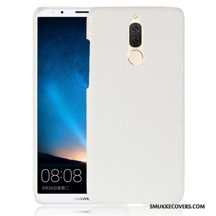 Etui Huawei Mate 10 Lite Læder Anti-fald Mønster, Cover Huawei Mate 10 Lite Beskyttelse Orange Telefon