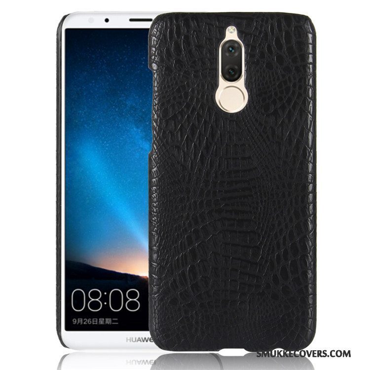 Etui Huawei Mate 10 Lite Læder Anti-fald Mønster, Cover Huawei Mate 10 Lite Beskyttelse Orange Telefon