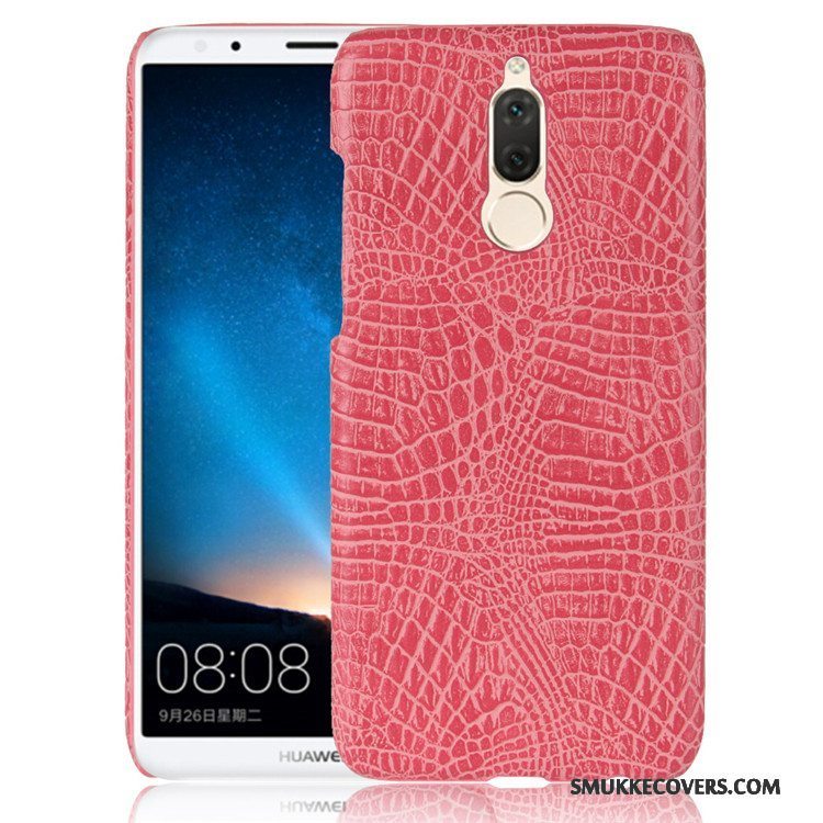 Etui Huawei Mate 10 Lite Læder Anti-fald Mønster, Cover Huawei Mate 10 Lite Beskyttelse Orange Telefon