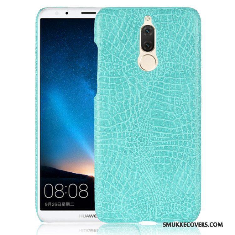 Etui Huawei Mate 10 Lite Læder Anti-fald Mønster, Cover Huawei Mate 10 Lite Beskyttelse Orange Telefon