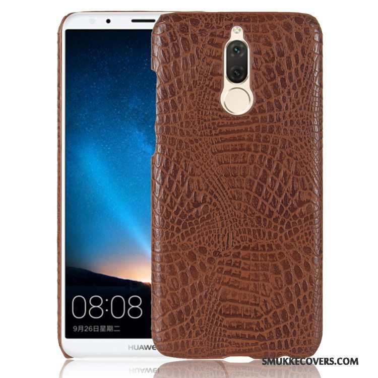 Etui Huawei Mate 10 Lite Læder Anti-fald Mønster, Cover Huawei Mate 10 Lite Beskyttelse Orange Telefon