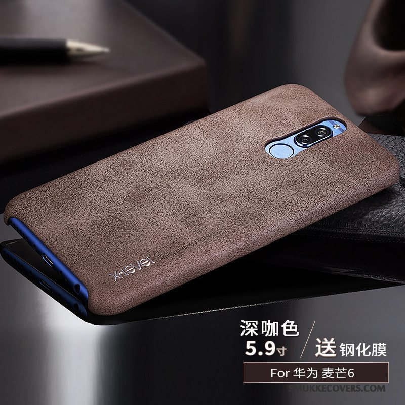 Etui Huawei Mate 10 Lite Læder Lyse Tynd, Cover Huawei Mate 10 Lite Beskyttelse Anti-fald Telefon