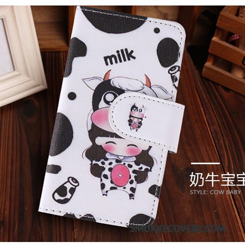 Etui Huawei Mate 10 Lite Læder Telefonhængende Ornamenter, Cover Huawei Mate 10 Lite Cartoon Anti-fald Lyserød